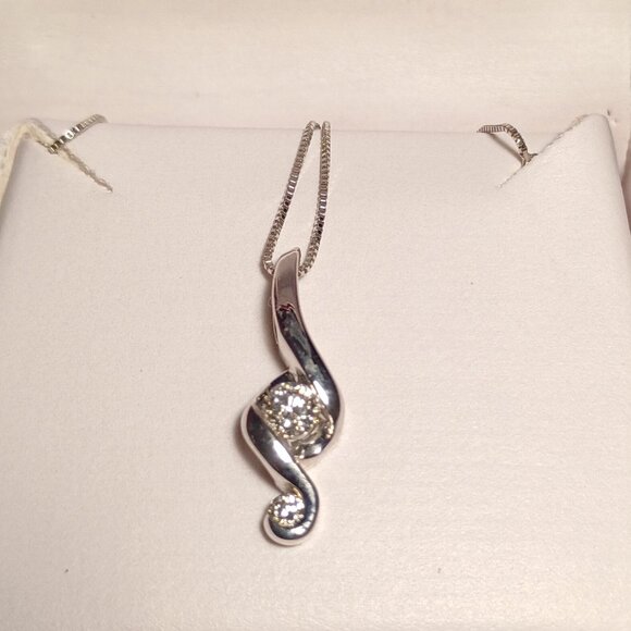 Helzberg Lucina Diamond Necklace with 1/5 Carat Total Weight - Picture 3 of 11